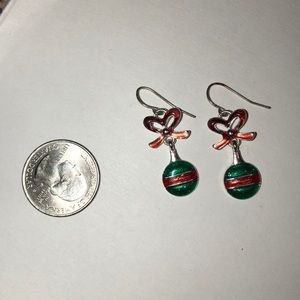 Christmas ornament earrings